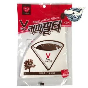 핸드드립 커피 여과지 특수 재질 40매 필터