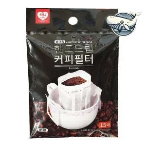 하니 핸드드립 커피 여과지 15매 깔끔한 필터