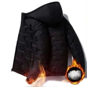 고주파 압열 방한 후드패딩 점퍼 자켓 빅사이즈 아웃도어 작업복 방풍용