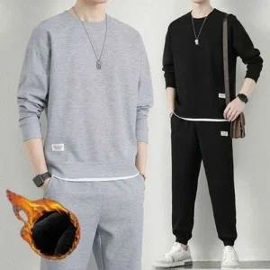 겨울 트레이닝복 조거팬츠 세트 맨투맨 와플 기모 남성용