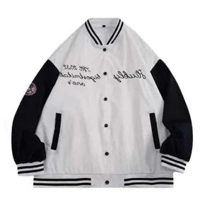 간절기 블루종 항공자켓 캐주얼하고 패셔너블한 남성 야구점퍼