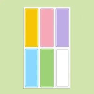 방수 봄 네임 주방 구분 스티커 소품 데일리 컬러 라