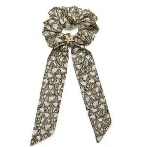 [막스마라] 로고 실크 스카프 스크런치 머리끈 옐로우 47511539 003