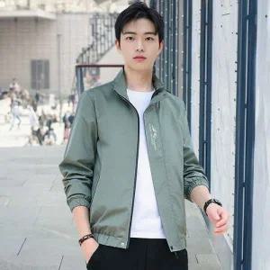 남자 블루종 항공점퍼 간절기 봄가을 집업 바람막이