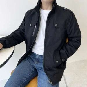 남자 밀리터리 후리스안감 코튼점퍼