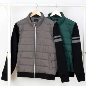 남자 덕다운 오리털 니트점퍼 경량패딩