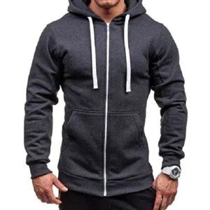 남자 기모 후드집업 무지 트레이닝 자켓