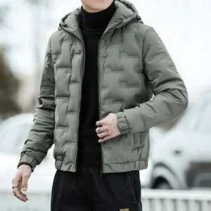 남자 겨울 경량 후드 항공 블루종 숏패딩 점퍼 아우터