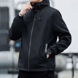 남자 간절기 후드집업 바람막이 블루종 점퍼 방수형