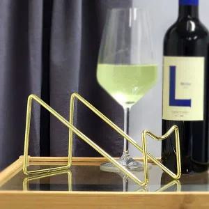 [셀러에이드]와인랙거치대 스틸 대형 와인 진열대 골드 1구