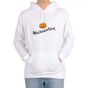 기모후드티 할로윈데이 호박미소 유령 디자인