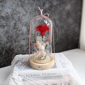 [골드스마일]프리저브드플라워 카네이션 유리돔-어버이날선물