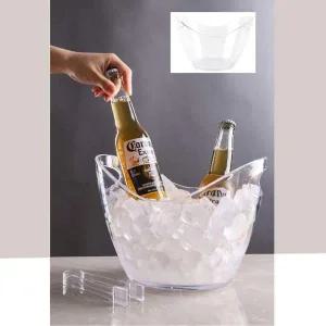 [골드스마일]와인칠러 캠핑 투명 아이스버킷 8L 맥주 샴페인 보냉
