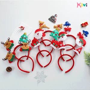 [키즈비전]크리스마스 스프링 머리띠 12개 SET (랜덤)