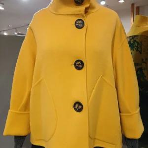 [AK수원점] [르니앤맥코이] MM11HJ205HJY 빅 단추 포인트 울 쟈켓ST 코트