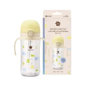 그린핑거 유아컵 원터치캡 핸들 빨대컵 휴대용 280ml