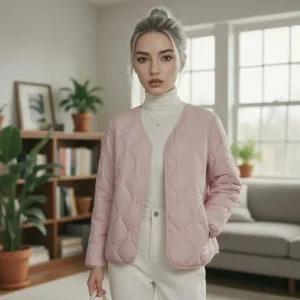 [제반] 경량패딩 패딩 경량패딩여성 숏패딩 역시즌패딩 겨울패딩 여성패딩 여성경량패딩 핑크 M