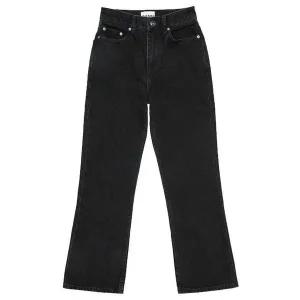 [가니]GANNI 가니 BETZY 플레어 핏 크롭 블랙진 J1139 006