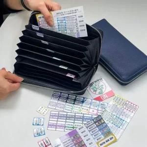 [콩심팥심]가죽 여행 지갑 베트남 동지갑 페소 바트 포켓 만들기 스티커