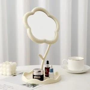 360 플라워 스탠드 미러 탁상거울 휴대용거울 책상거울 화장거울 침대거울 미니거울 인테리어거울 예쁜거울