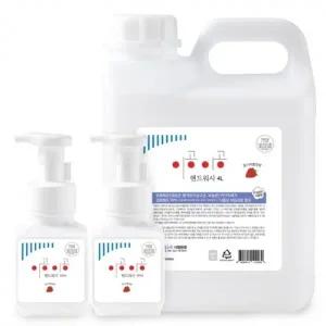 이공이공 핸드워시 딸기향 4L 1개+300ml 본품 2개