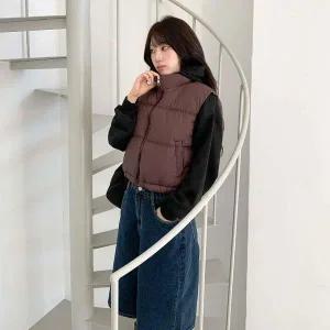 [하프클럽/]여자 탱크 패딩 퀼팅 캐쥬얼 빅사이즈 베스트