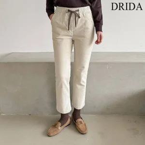 [하프클럽/]엄마옷  여성 겨울 코듀로이 빅사이즈 골덴 기모 밴딩 팬츠 40-50