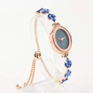 [골드스마일]슬라이드 여성 손목시계 블루