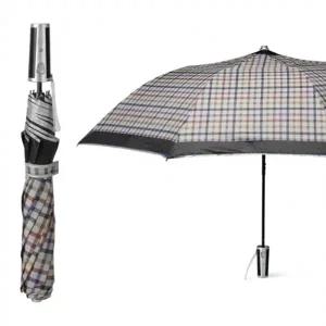 접이식 반자동 고급 경량우산 체크무늬 8k 2단우산 1인용 우산