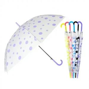 땡땡이 반자동 장우산 1개 판촉 홍보 어린이 경량 아동