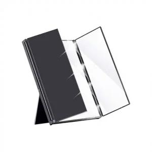 고휘도 원터치 접이식 LED거울 화장거울 뷰티조명 LED미러 LED조명 스탠드거울 손거울 미니거울 책상거울