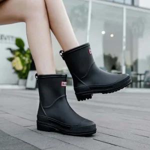 인기상품 여성 3컬러 장마철 레인부츠 모던 장화 미들부츠 [WFJ73YR_251028]