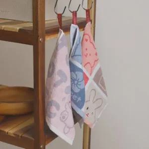 미니 핸드타올 주방 고리수건 2p 행주 수건선물