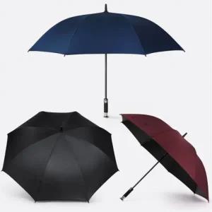튼튼한 자동 장우산 암막 코팅 자외선 차단 우산 3color