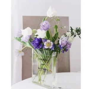 투명 아크릴 책모양 인테리어 꽃병 인테리어꽃병 인테리어화분 아크릴꽃병 아크릴화분