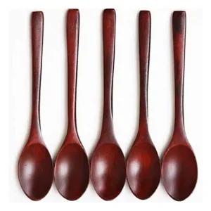 건아 옻칠 롱 티스푼 5p 계량스푼 다용도스푼 미니스푼 예쁜티스푼 주방용티스푼