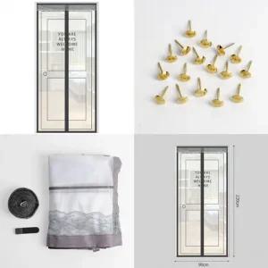 현관문 출입문 모기장 90x220 웰컴 자석 방충문 모기장 방충망 현관모기장 현관방충망