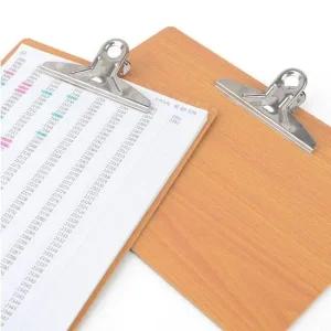 A4 우드 클립보드 메뉴판 메모패드 종이 서류 받침 우드 클립보드 서류철 서류 결재