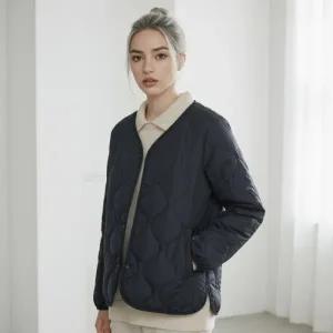 [제반] 경량패딩 패딩 경량패딩여성 숏패딩 역시즌패딩 여성패딩 여성경량패딩 겨울패딩 블랙 M