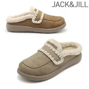 [잭앤질] 밍키 퍼 스티치 뮬 슬리퍼(JD5718)