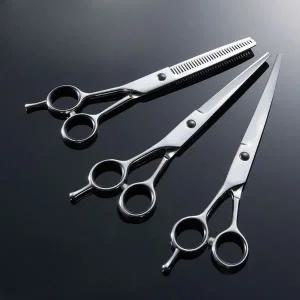 강아지 셀프미용 커팅가위 3종 세트 숱가위 곡선가위