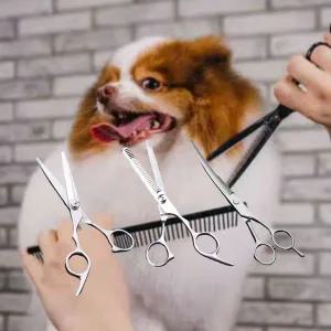 강아지 미용가위 애완동물 셀프미용 안전커팅 3종세트