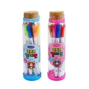 ibis 3000 12색코르크컬러펜 CR) 1세트 24개입 09568 문구샵 팬시용품 고급펜 일반펜 캐릭터볼펜