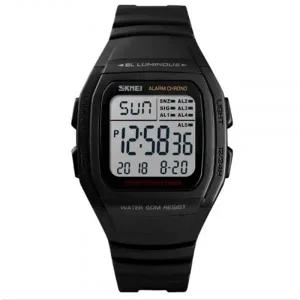 학생 군인 방수 전자 알람 5개 심플 가벼운 손목 시계