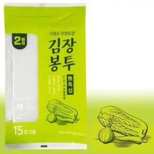 감동 김장봉투(대 2매입) 15포기용 김치포장 김장비닐