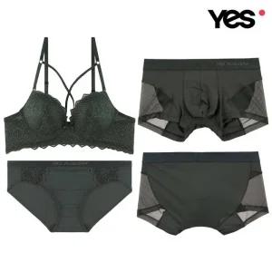 예스 YES 카키 레이스 커플속옷SET1 YSWBW805YSWPW805YSMDW805 476768