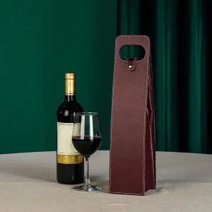 [셀러에이드]3컬러 포장 와인백 여닫이 단추 와인파우치 와인가방