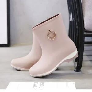 여자 레인 부츠 장화 방수 신발 워커 낚시 슈즈 3컬러