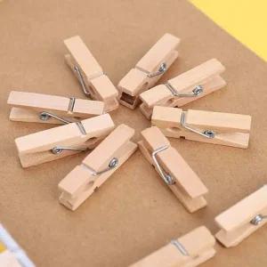 포토 미니 우드 집게 단품 나무 폴라로이드 사진 인테 미니집게