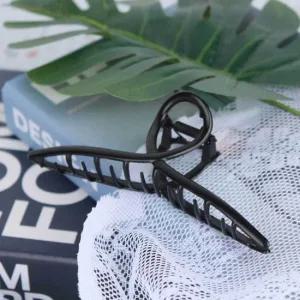 블랙 꼬임 집게 핀 헤어집게핀 헤어핀 반묶음머리 헤어집게핀 빅집게핀 헤어핀 왕집게 올림머리집게